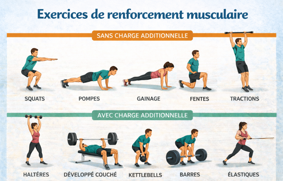 exercices de renforcement musculaire